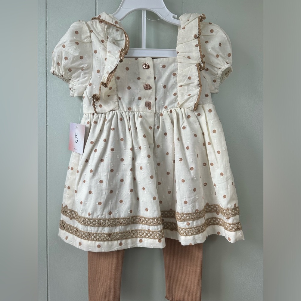 Happily Gray Matching Set 3T Girls